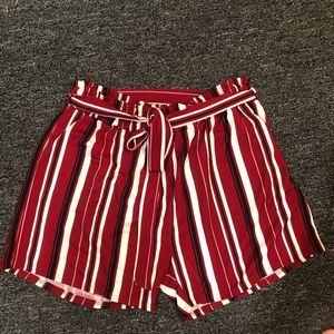 Paper bag style shorts